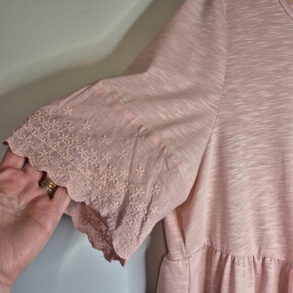 Bloomchic Babydoll Plus Size Blush Pink Top Size 12 US Plus - Picture 6 of 7